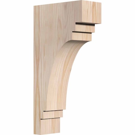 Ekena Millwork Pescadero Smooth Corbel, Douglas Fir, 3 1/2"W x 8"D x 16"H COR04X08X16PEC00SDF